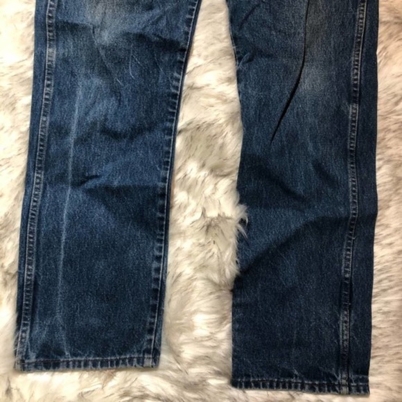 Vintage Mens 33x32 Rustler Blue Denim Straight Jeans Made in USA - Picture 7 of 9